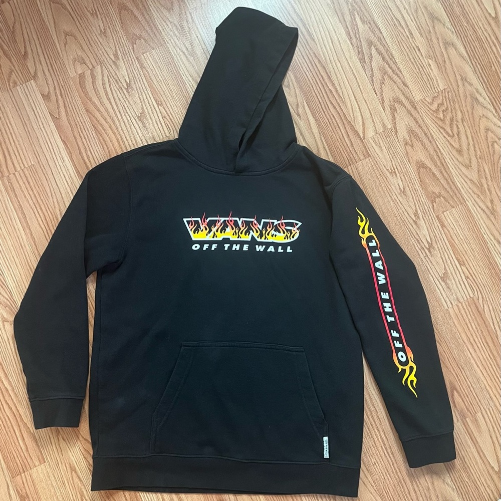 Vans Off The Wall Youth Hooded Sweatshirt - Picture 2 of 5